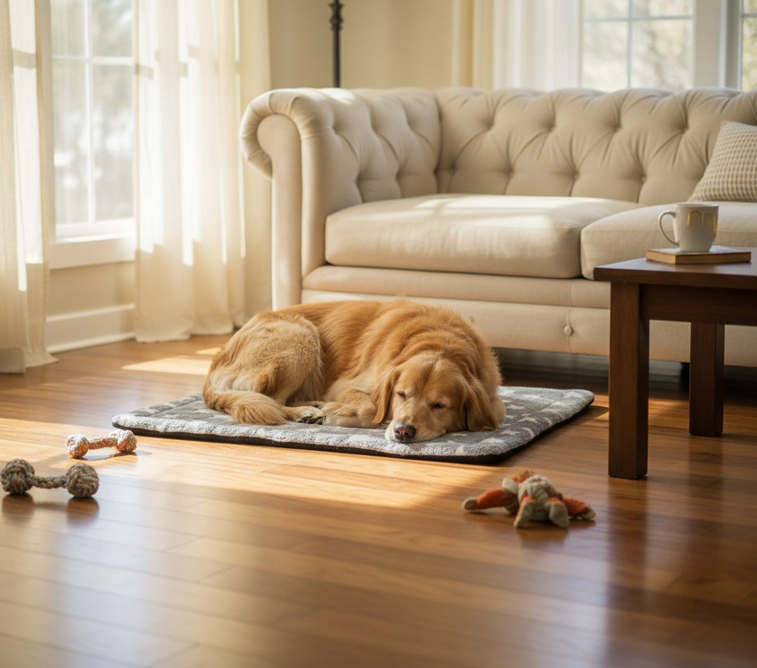 CalmCuddle™ Pet Calming Blanket — Soft, Fluffy & Stress-Relieving for Dogs & Cats
