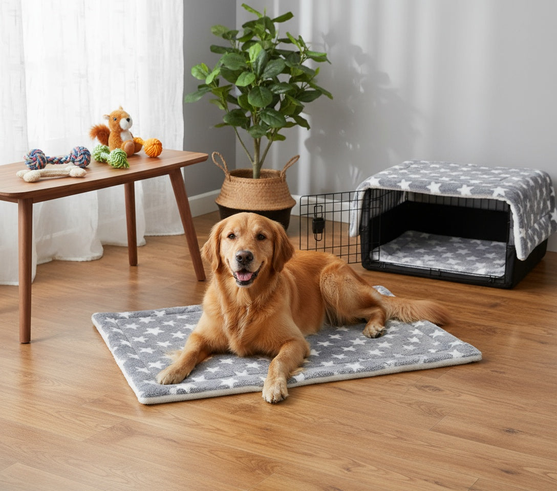 CalmCuddle™ Pet Calming Blanket — Soft, Fluffy & Stress-Relieving for Dogs & Cats