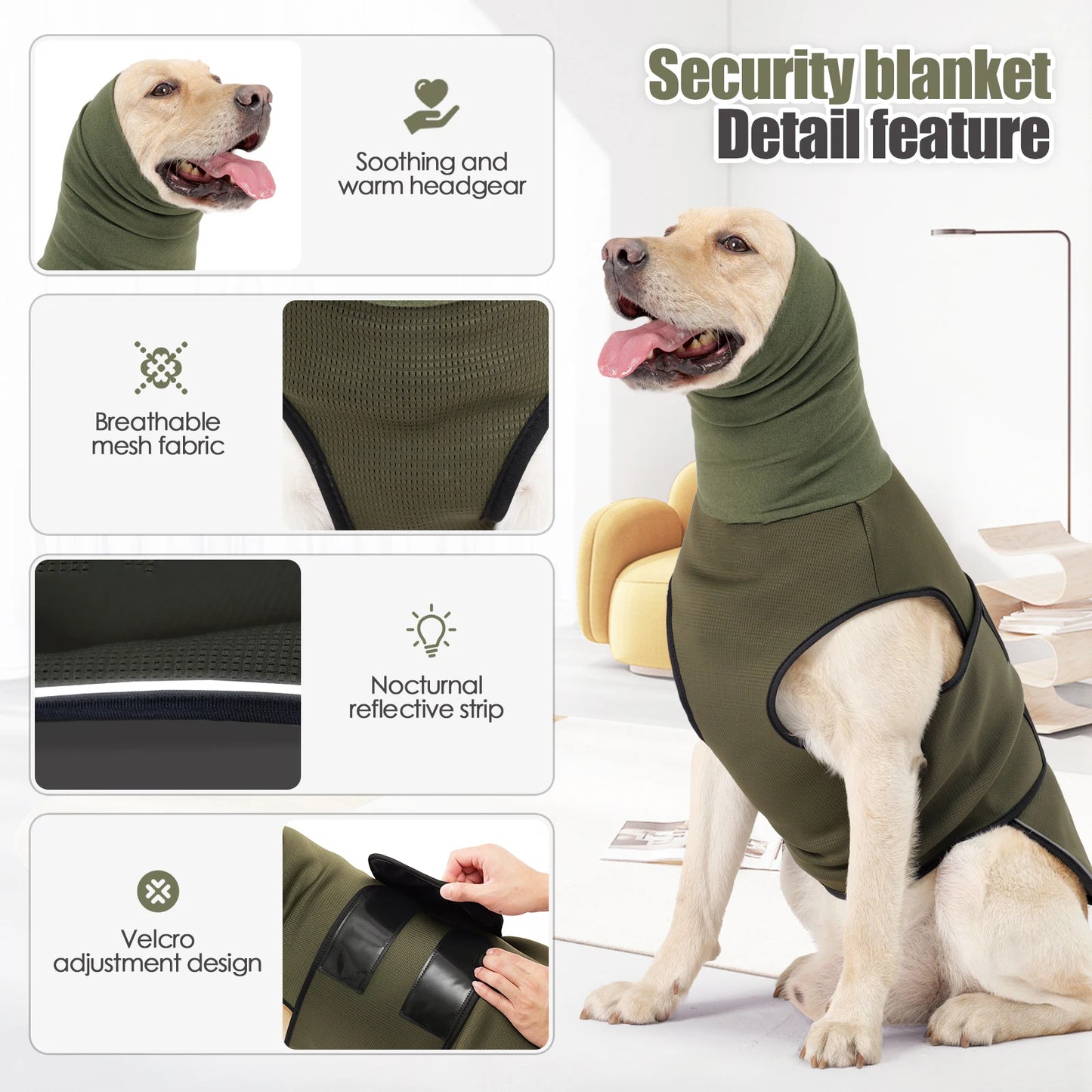 CalmCuddle™ Anti-Anxiety Vest — Keep Your Pet Calm During Thunder, Fireworks & Stressful Moments