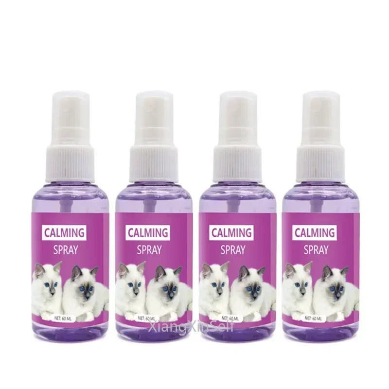 🐾 CalmCuddle™ Feline Calming Spray — 60ml Anti-Stress Pheromone Spray for Cats