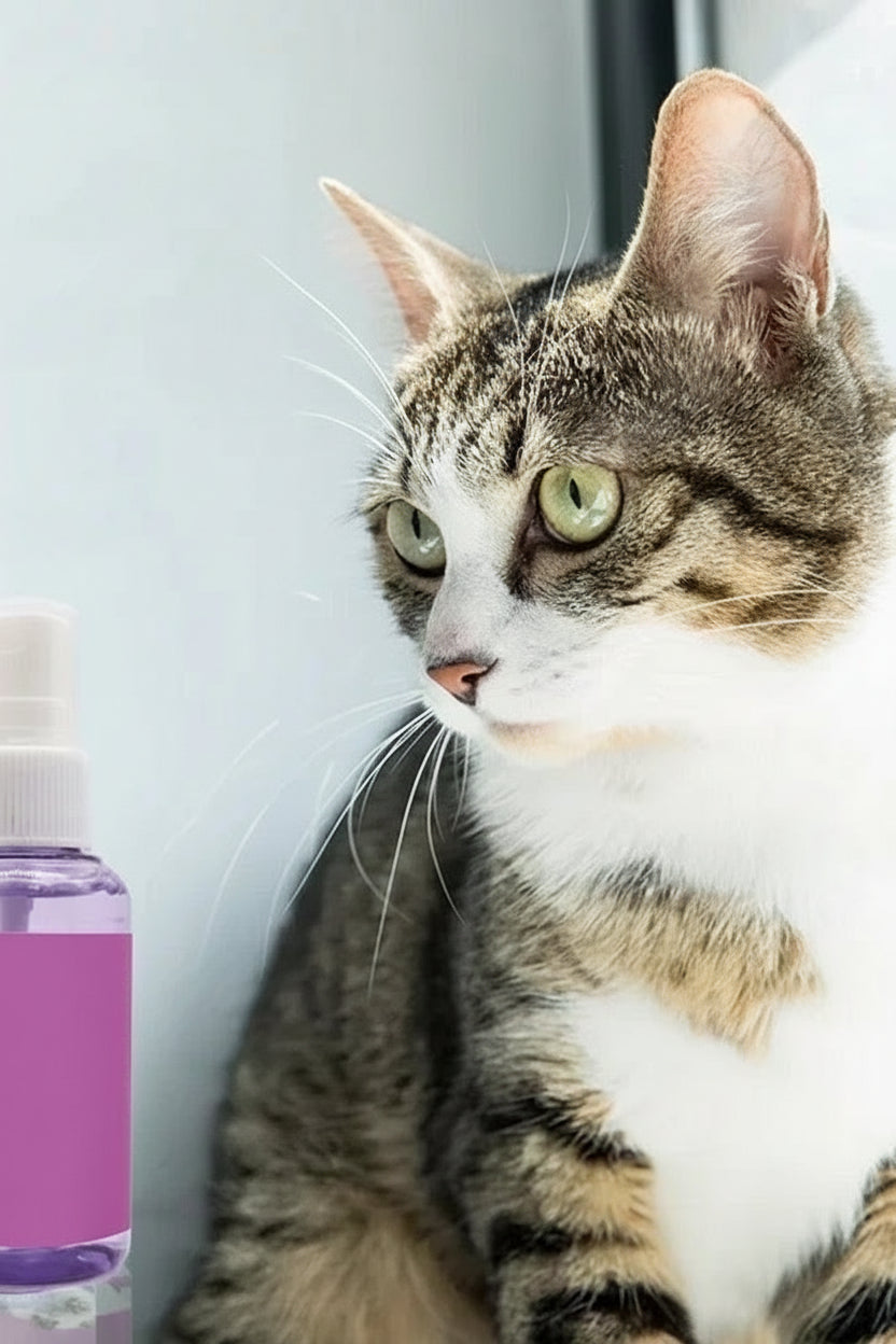 🐾 CalmCuddle™ Feline Calming Spray — 60ml Anti-Stress Pheromone Spray for Cats