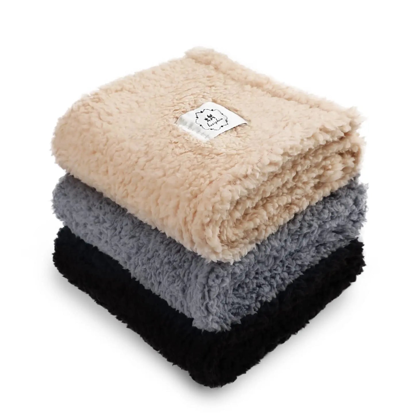 Ultra-Soft Calming Pet Blanket — Fluffy Sherpa Fleece Throw for Dogs, Puppies & Cats