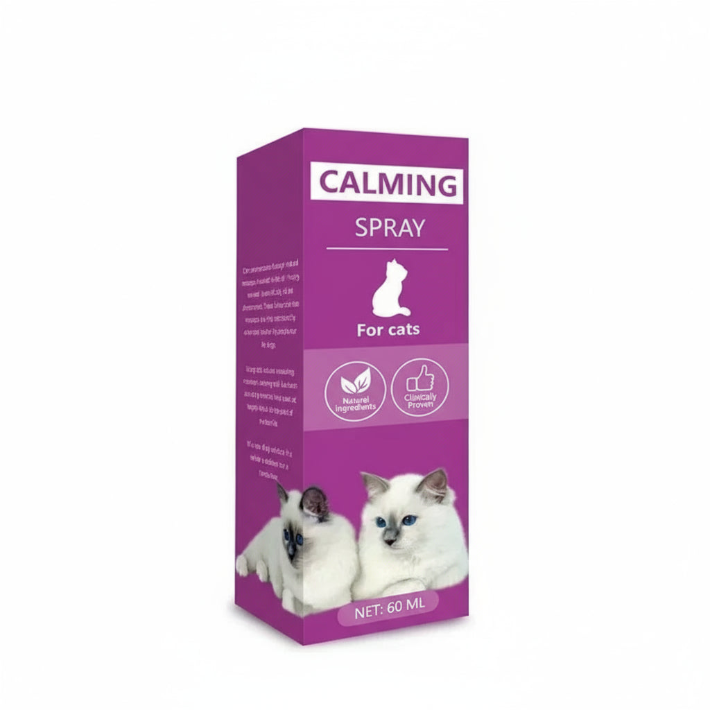 🐾 CalmCuddle™ Feline Calming Spray — 60ml Anti-Stress Pheromone Spray for Cats