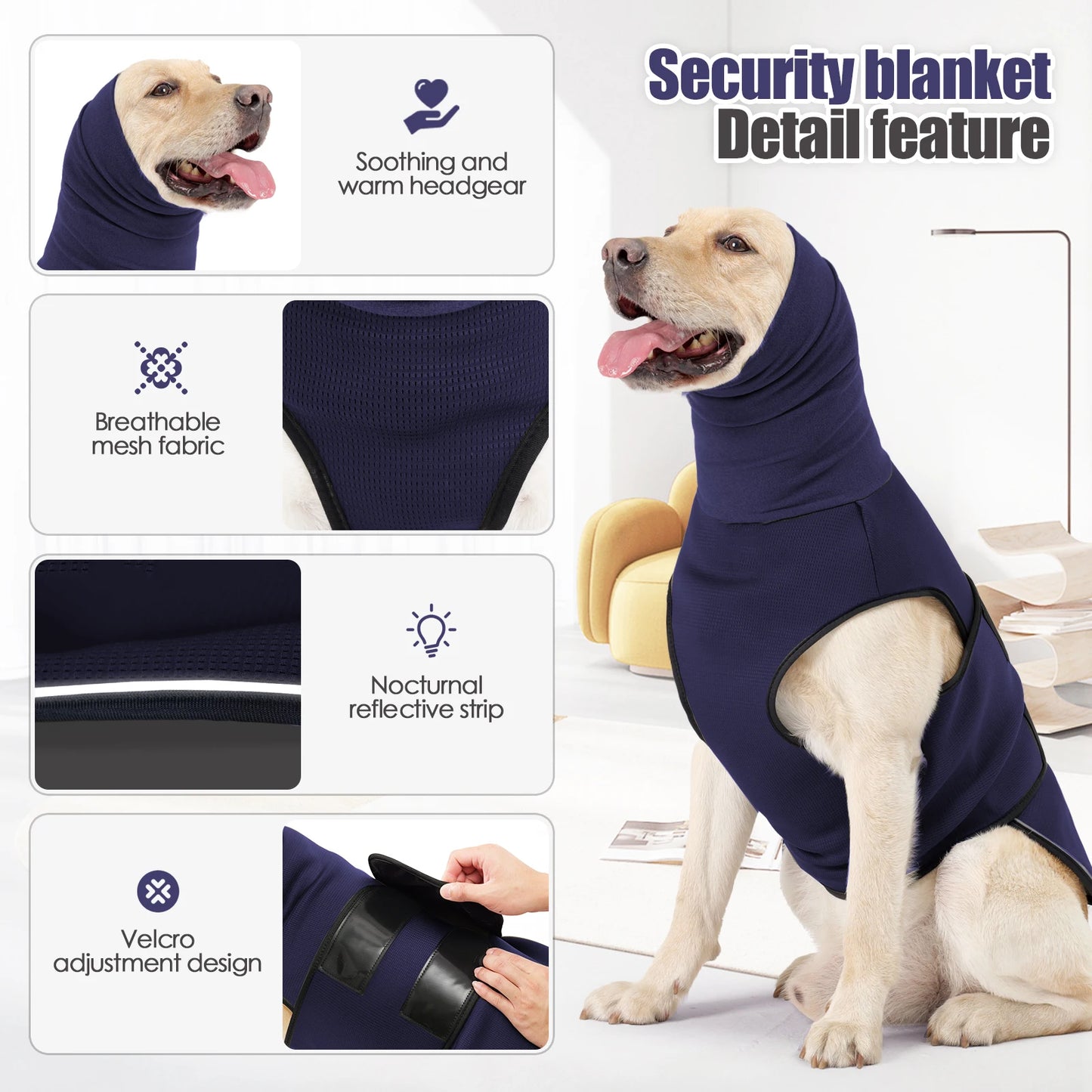 CalmCuddle™ Anti-Anxiety Vest — Keep Your Pet Calm During Thunder, Fireworks & Stressful Moments