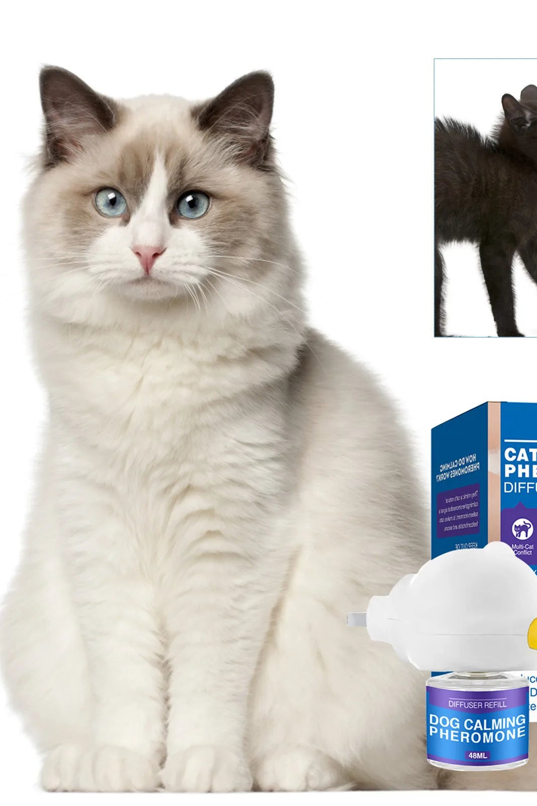 🐾 CalmCuddle™ Natural Calming Pheromone Diffuser — Long-Lasting Comfort for Cats & Dogs