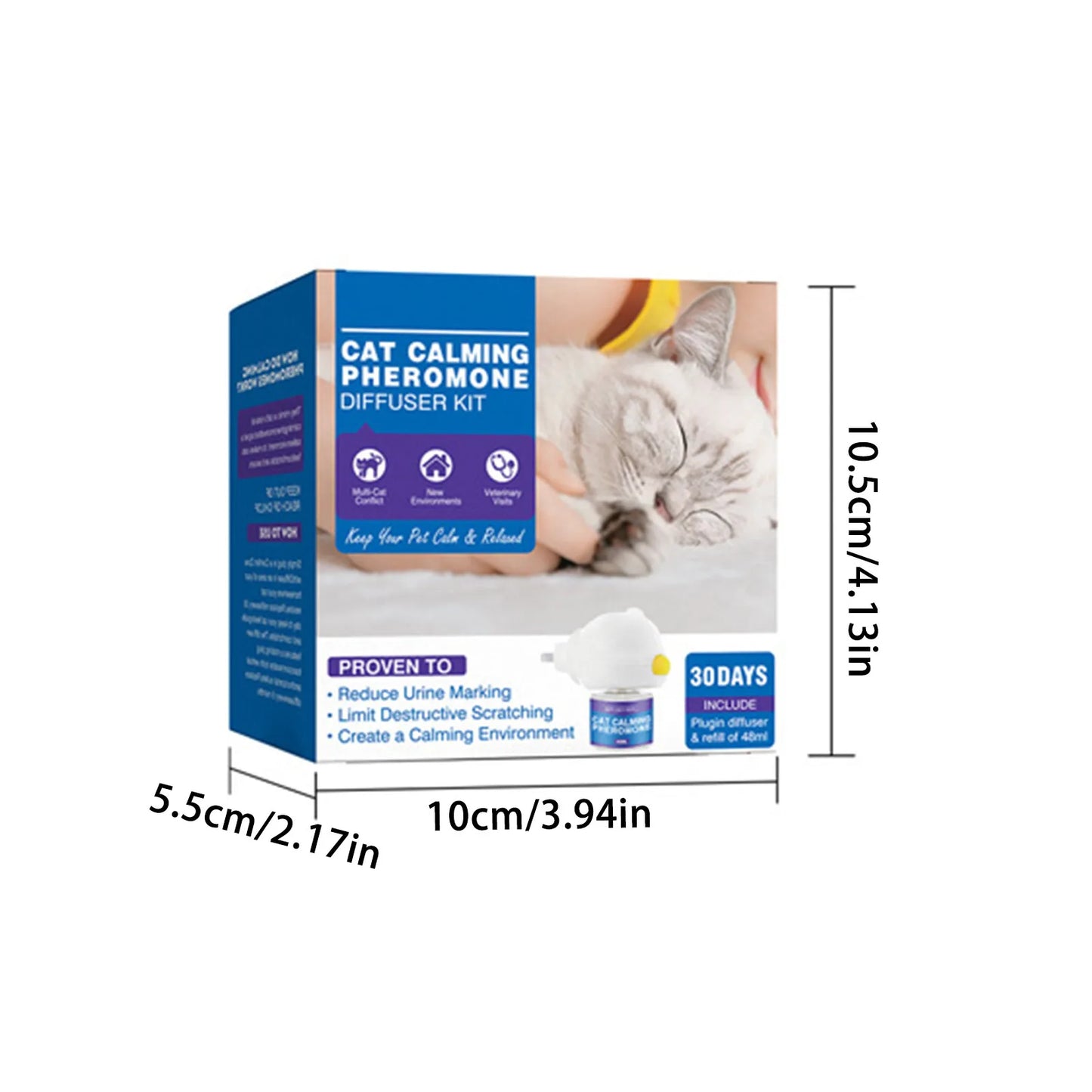 🐾 CalmCuddle™ Natural Calming Pheromone Diffuser — Long-Lasting Comfort for Cats & Dogs