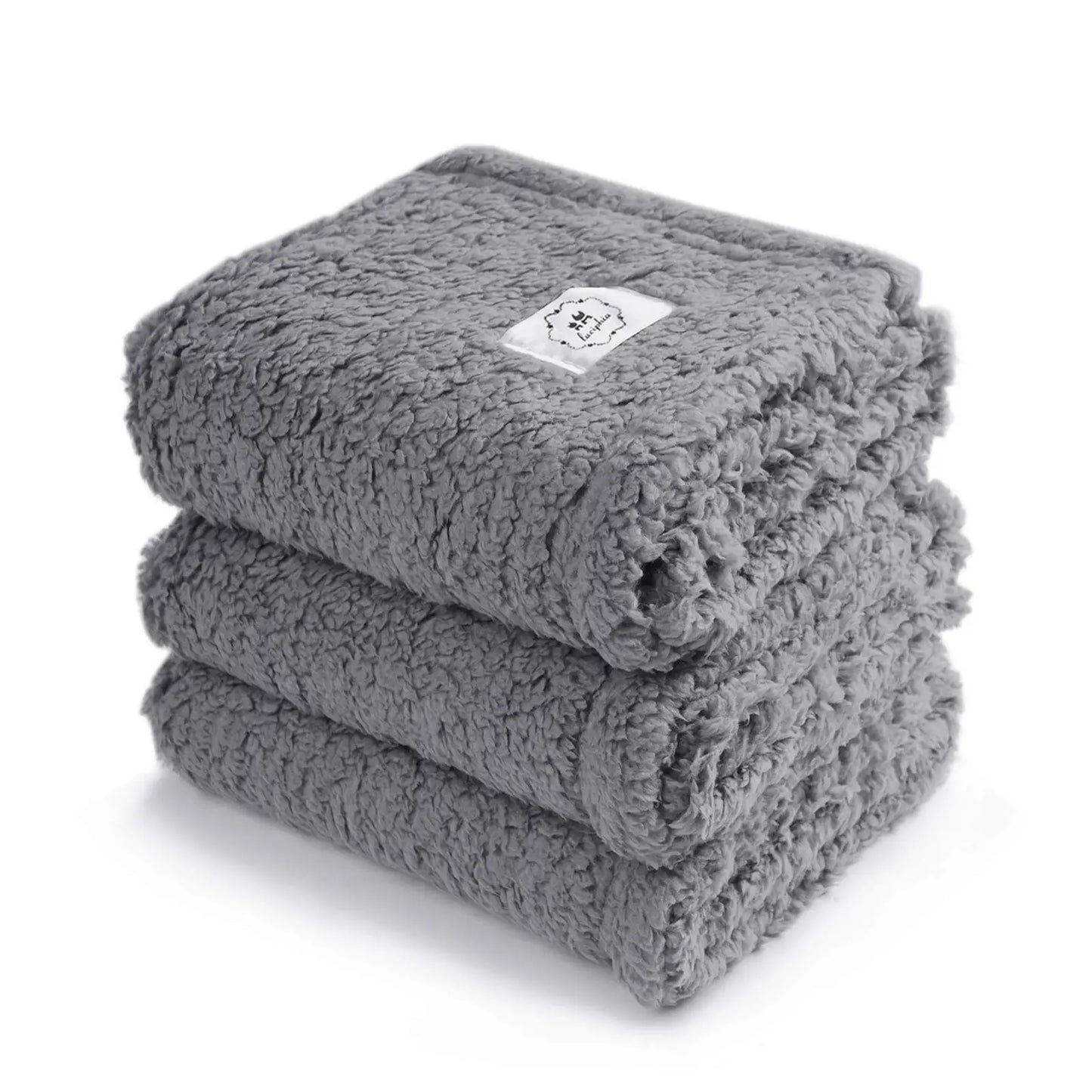 Ultra-Soft Calming Pet Blanket — Fluffy Sherpa Fleece Throw for Dogs, Puppies & Cats