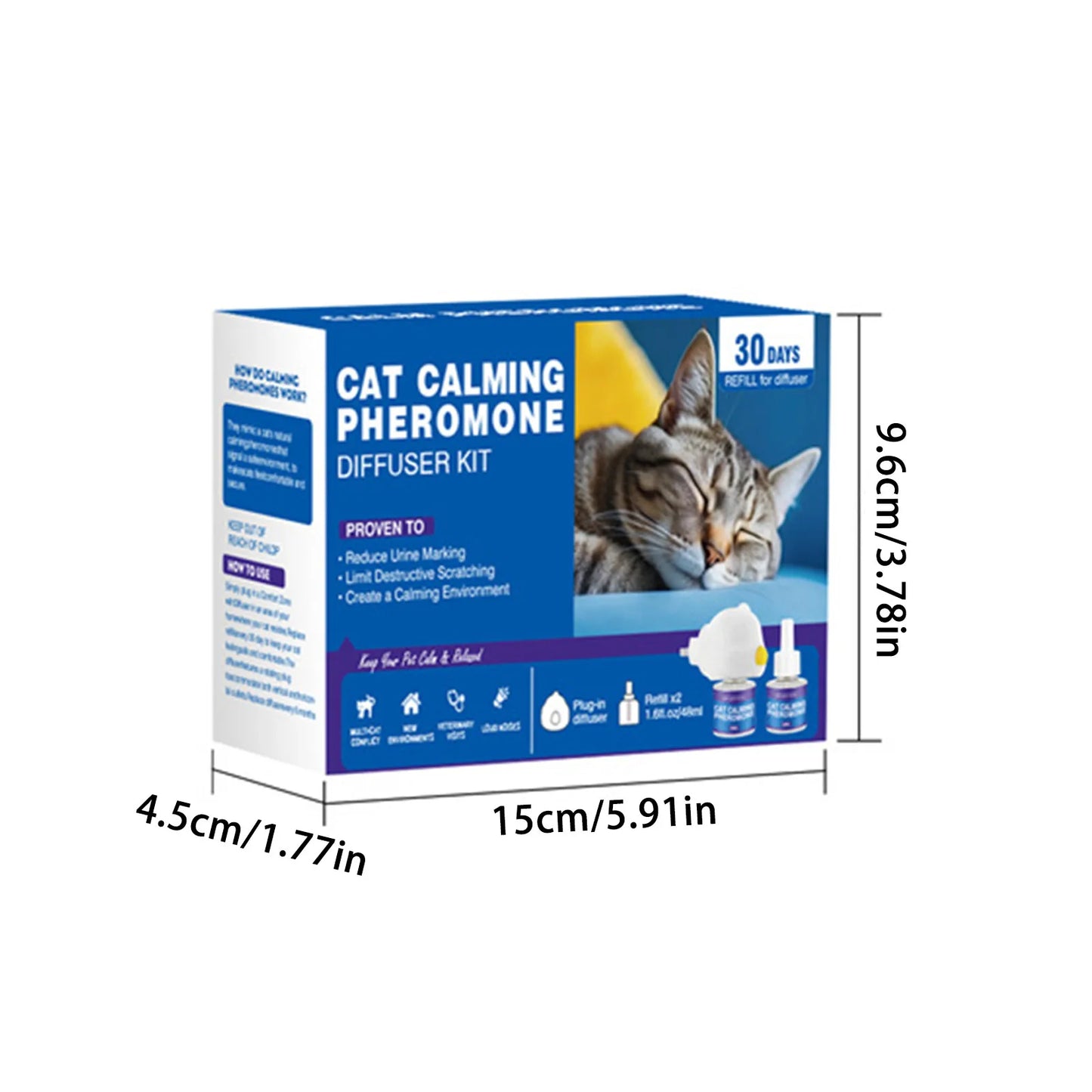 🐾 CalmCuddle™ Natural Calming Pheromone Diffuser — Long-Lasting Comfort for Cats & Dogs