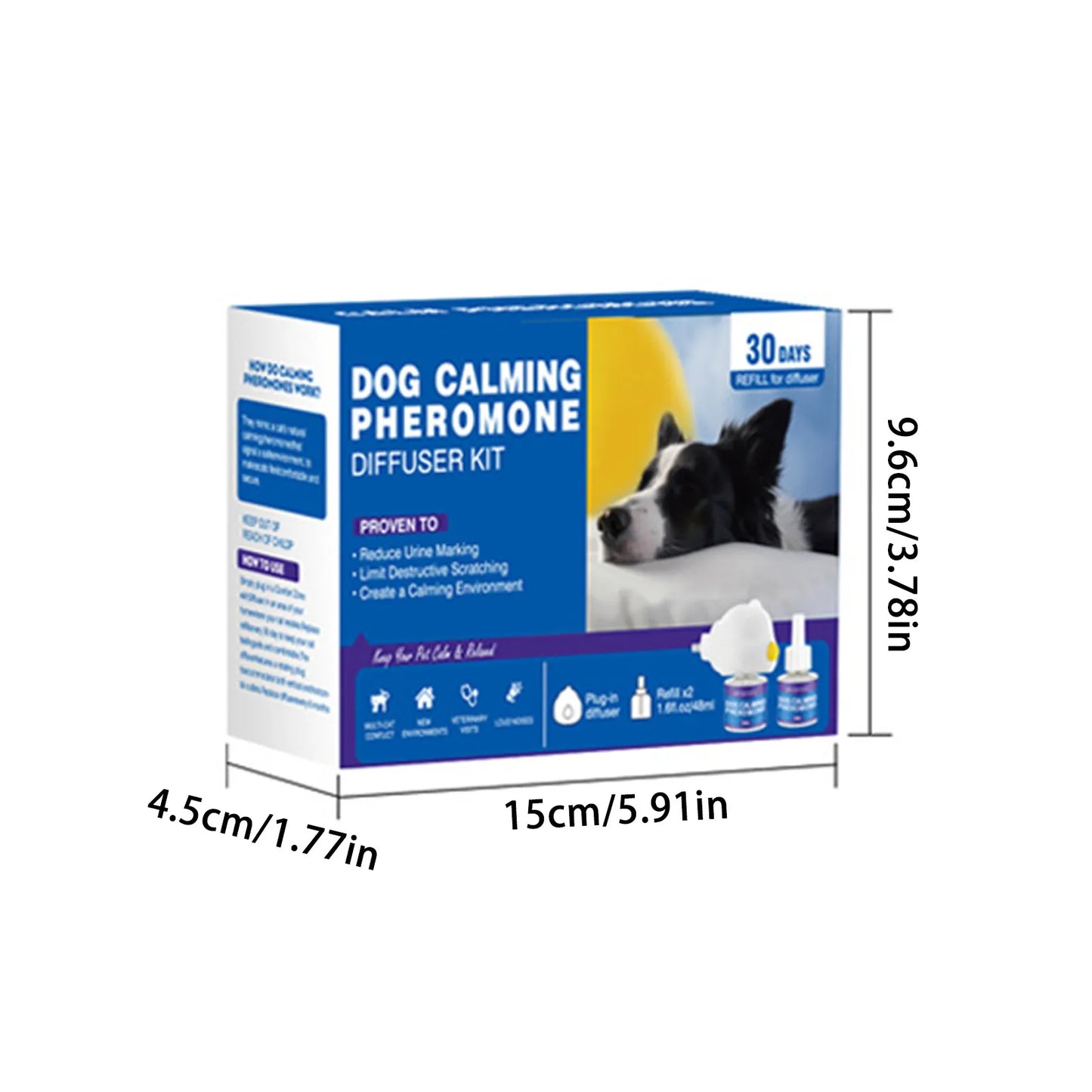 🐾 CalmCuddle™ Natural Calming Pheromone Diffuser — Long-Lasting Comfort for Cats & Dogs