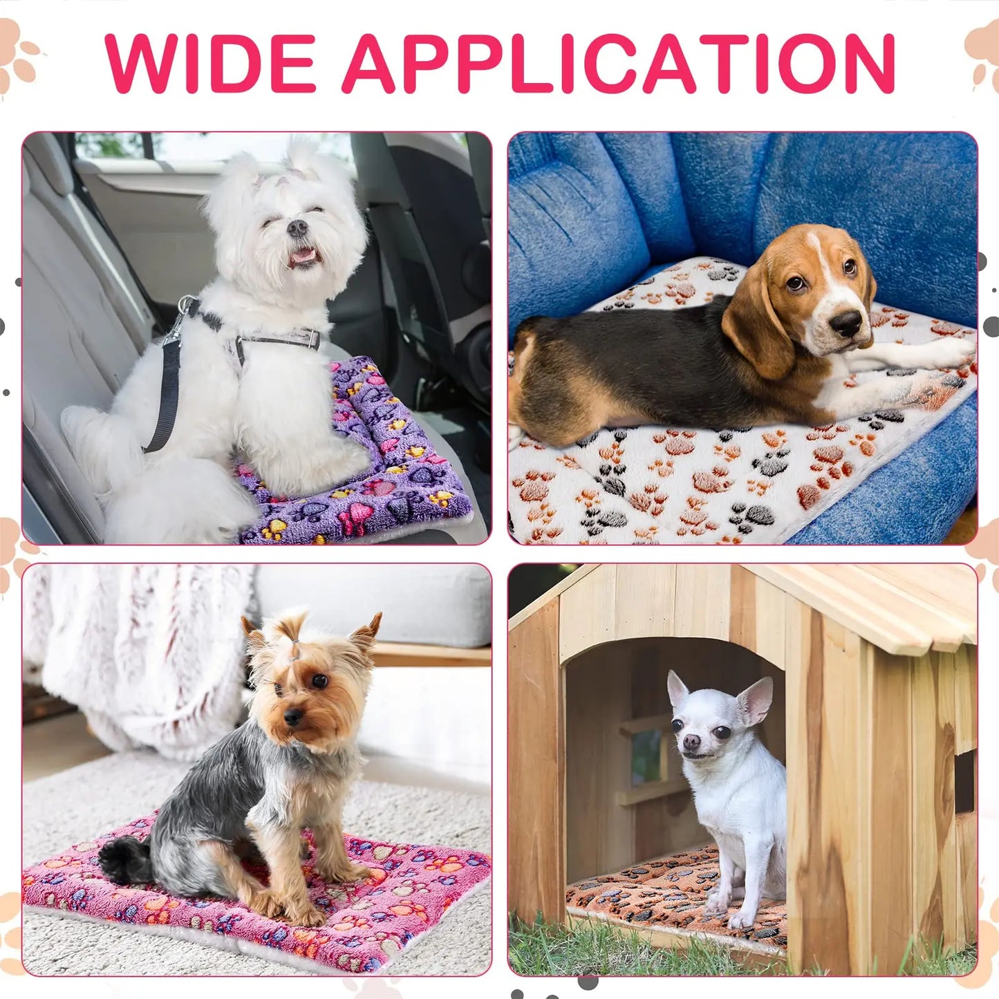 🐾 CalmCuddle™ Pet Sleeping Mat — Cozy, Washable Dog & Cat Bed for Small & Large Pets