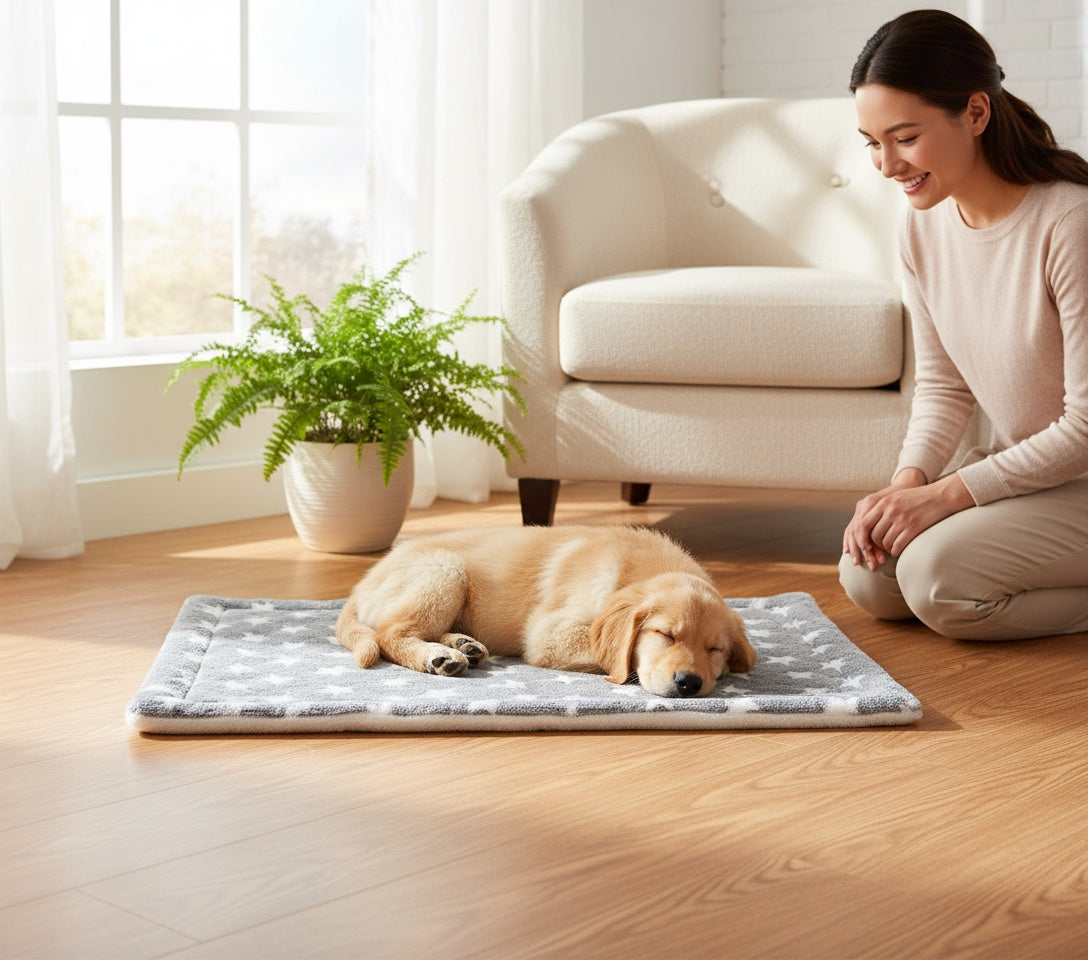 CalmCuddle™ Pet Calming Blanket — Soft, Fluffy & Stress-Relieving for Dogs & Cats