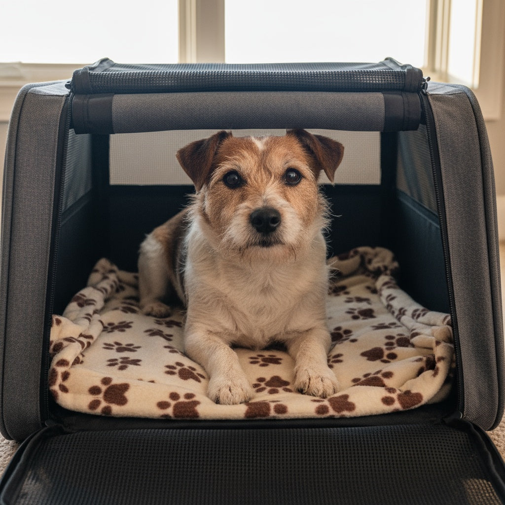 CalmCuddle™ Pet Calming Blanket — Soft, Fluffy & Stress-Relieving for Dogs & Cats