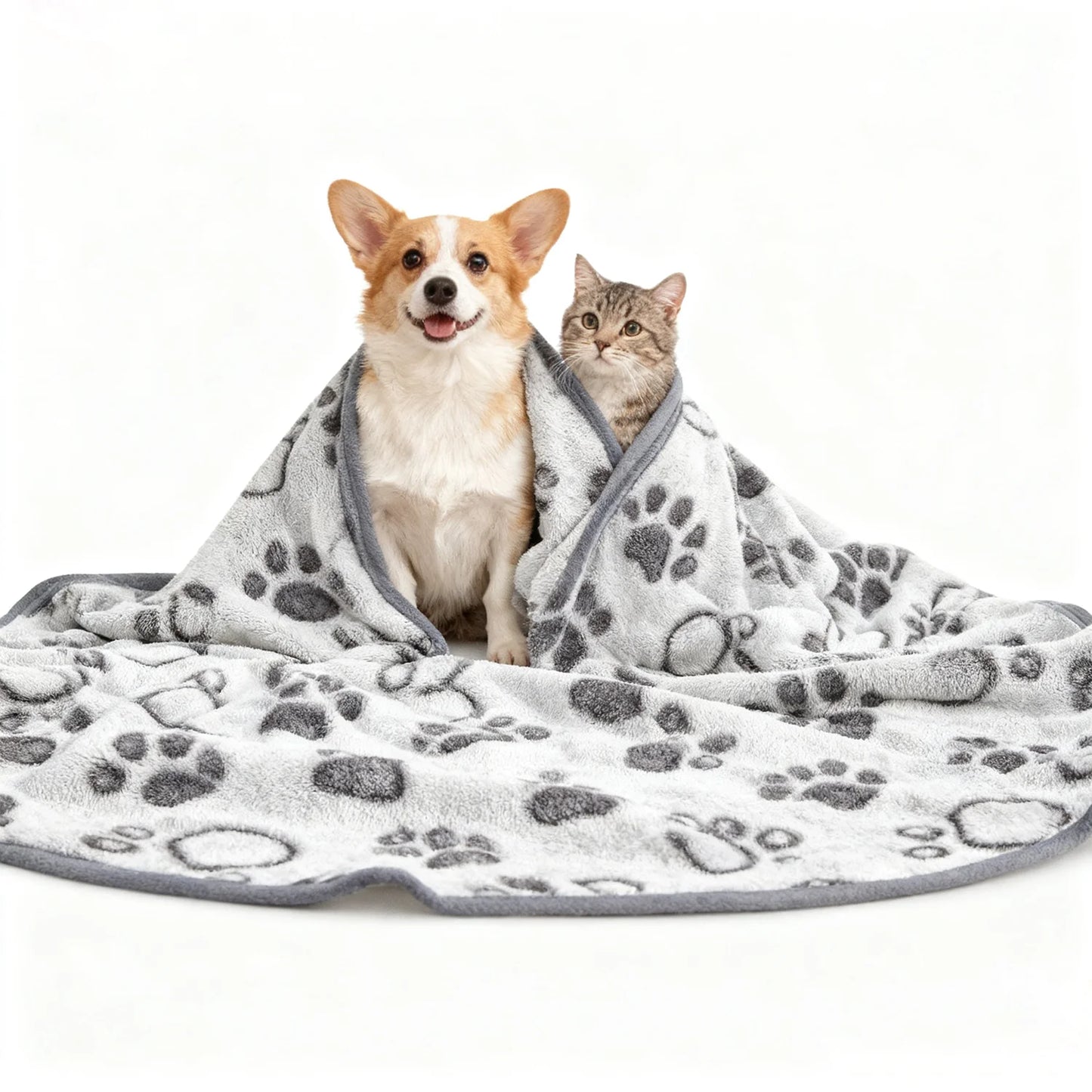 CalmCuddle™ Pet Calming Blanket — Soft, Fluffy & Stress-Relieving for Dogs & Cats