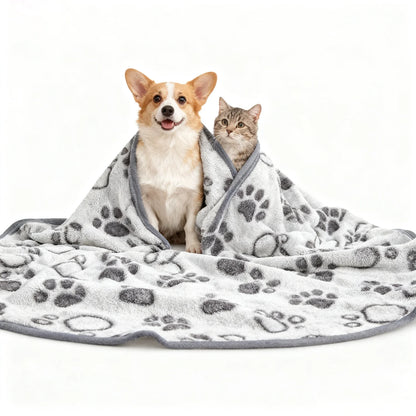 CalmCuddle™ Pet Calming Blanket — Soft, Fluffy & Stress-Relieving for Dogs & Cats