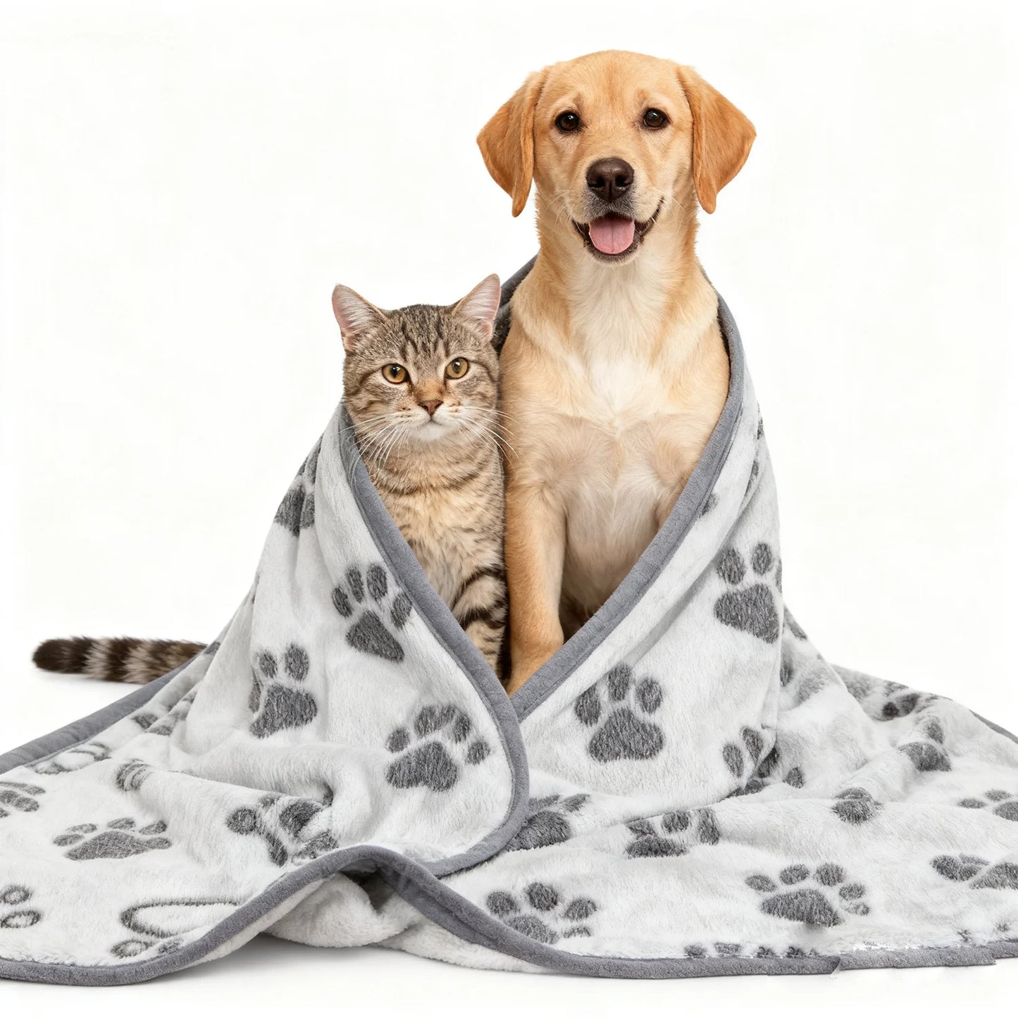 CalmCuddle™ Pet Calming Blanket — Soft, Fluffy & Stress-Relieving for Dogs & Cats