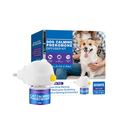 🐾 CalmCuddle™ Natural Calming Pheromone Diffuser — Long-Lasting Comfort for Cats & Dogs