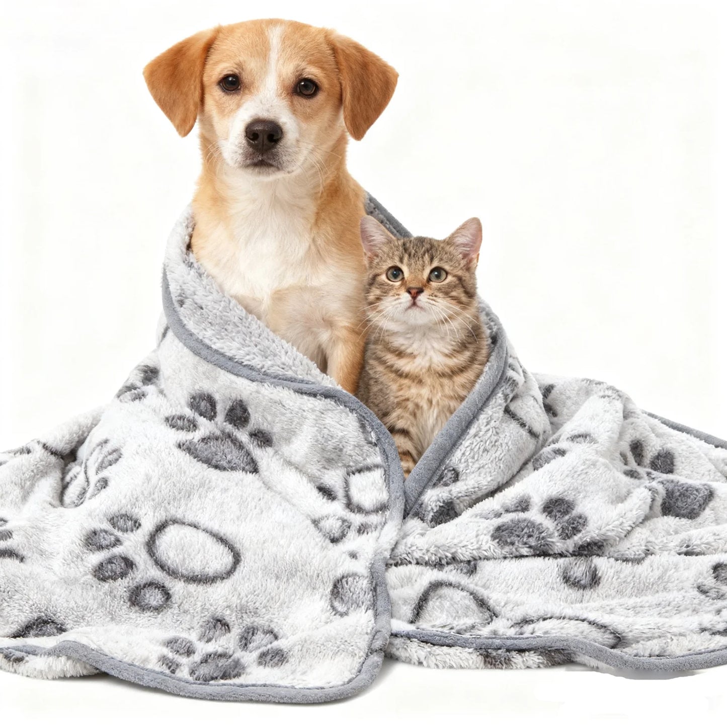 CalmCuddle™ Pet Calming Blanket — Soft, Fluffy & Stress-Relieving for Dogs & Cats